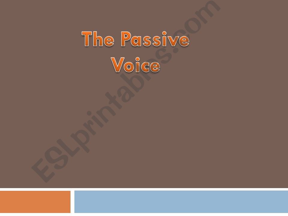 Passive PPT powerpoint