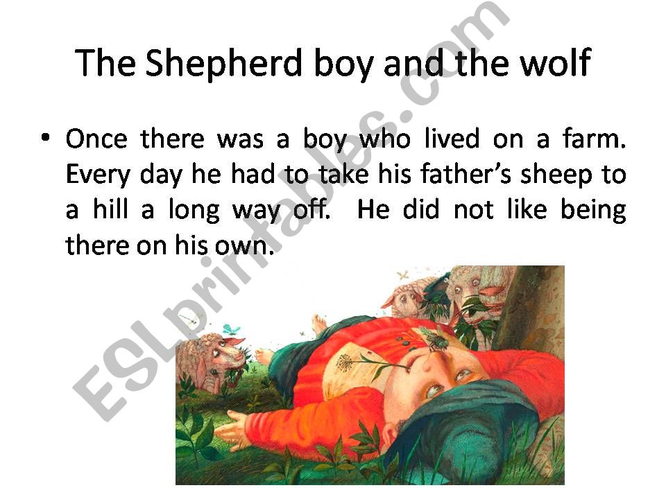 The boy who cried wolf powerpoint