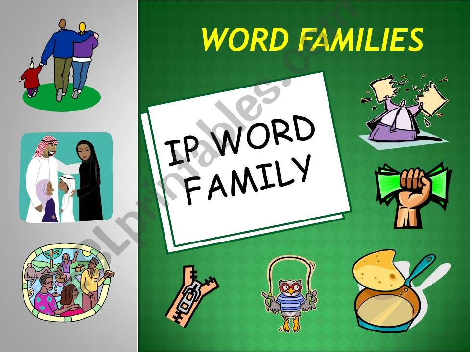 IP Word Family Powerpoint powerpoint