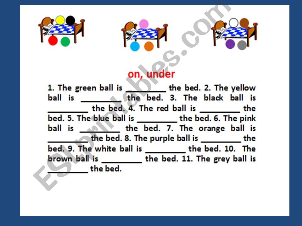 Prepositions of place powerpoint