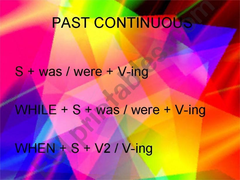 past continuous powerpoint