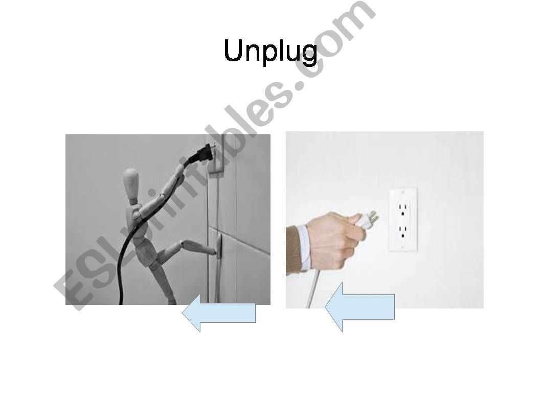 Plug/Unplug the appliance powerpoint