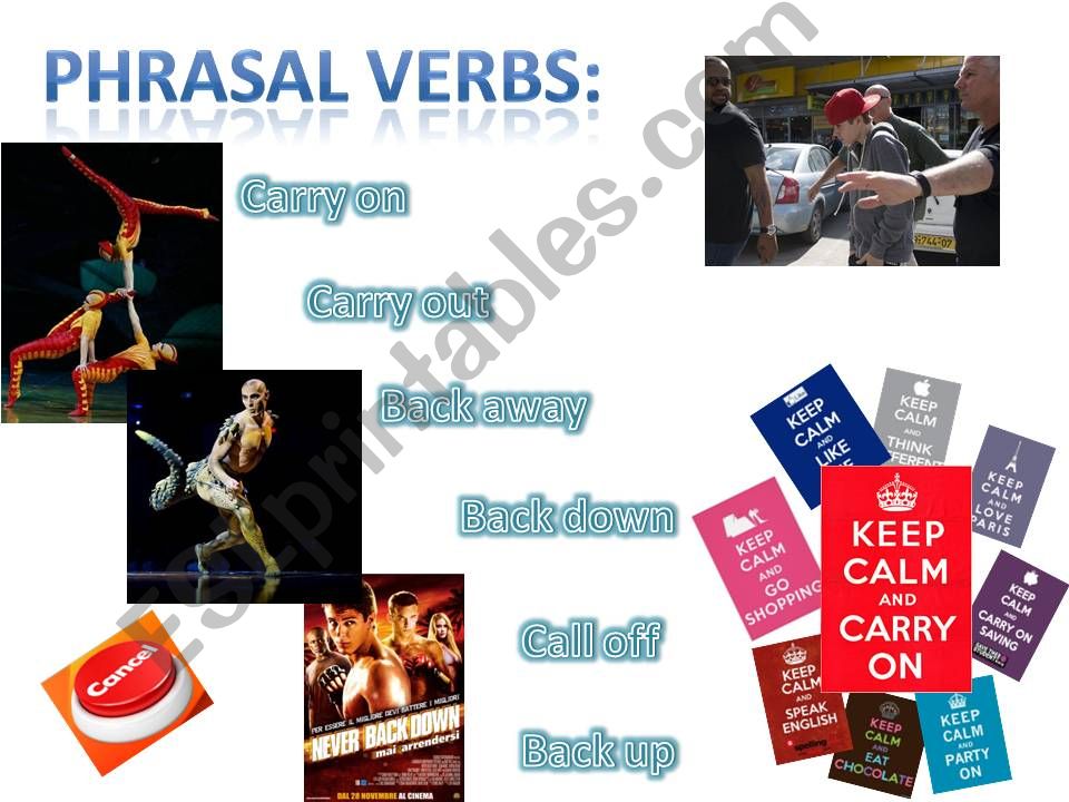 PHRASAL VERBS W/PICTURES powerpoint