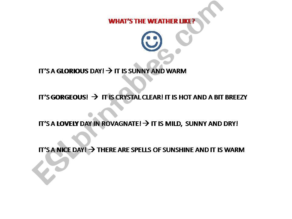 whats the weather like? powerpoint