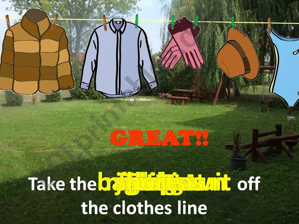 Clothesline powerpoint