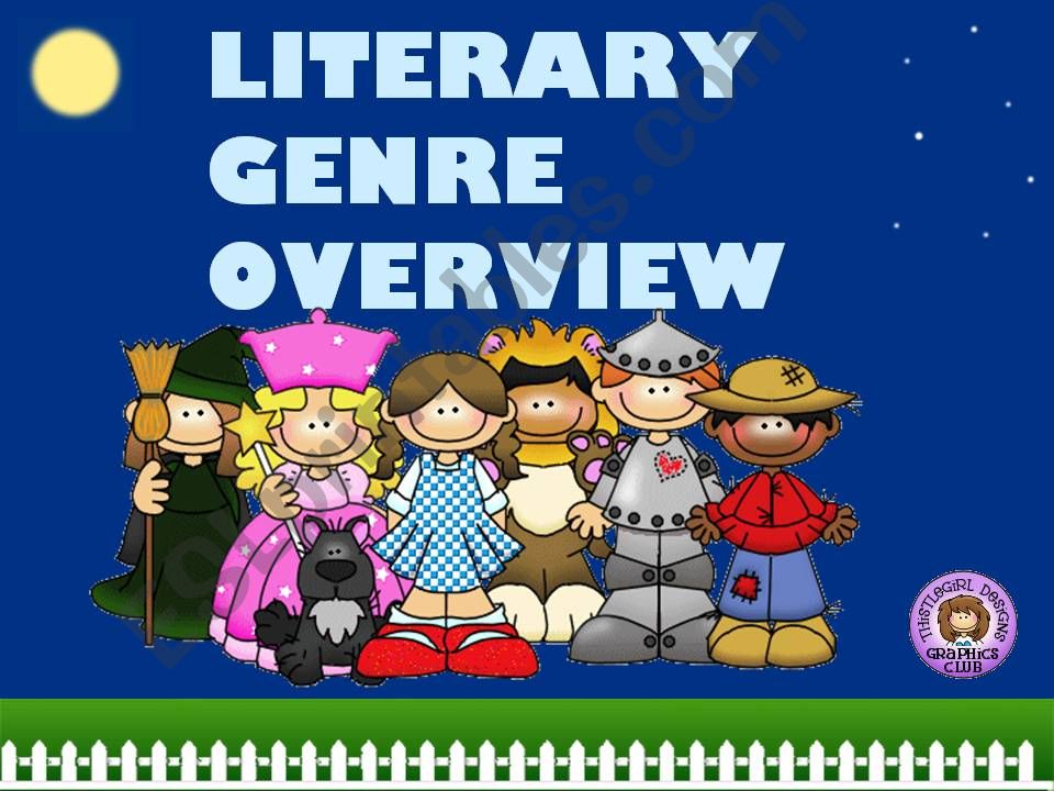 LITERARY GENRE - OVERVIEW powerpoint