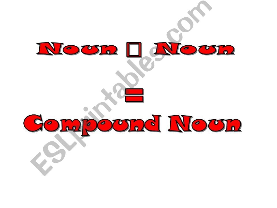 pictures of compound nouns powerpoint