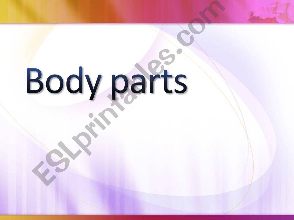 Body parts powerpoint