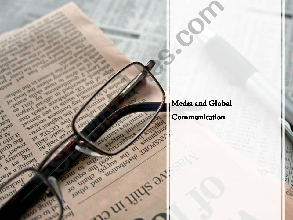 Mass Media and Global Communication