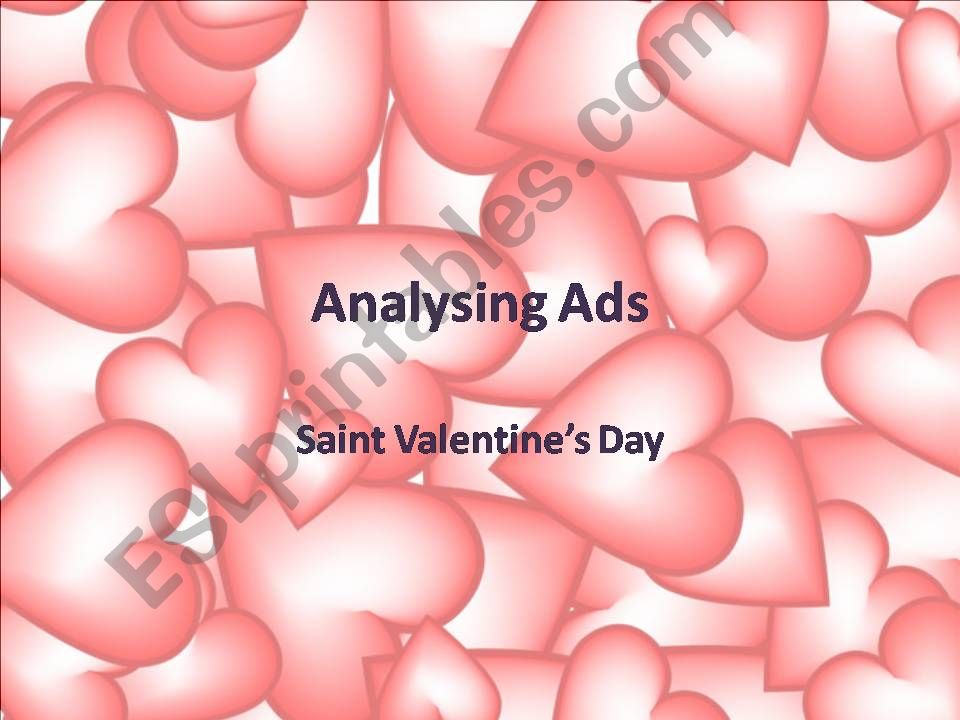 ST VALENTINES & CONSUMERISM - ADS