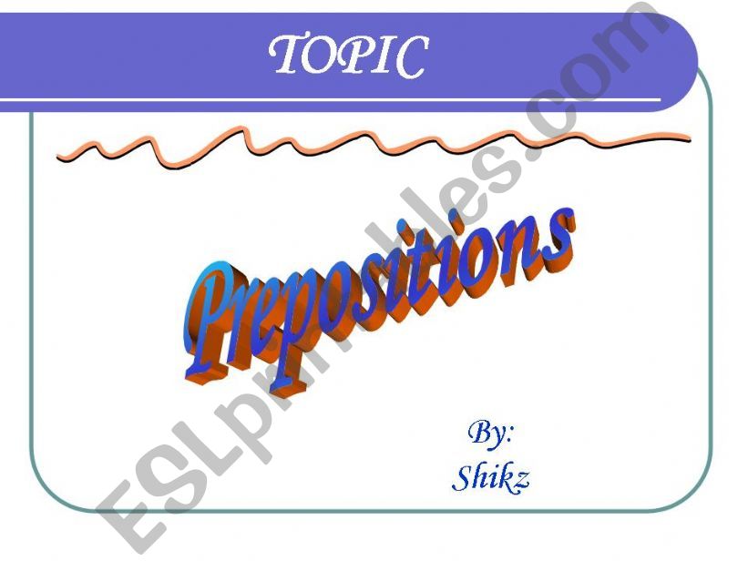 Prepositions powerpoint