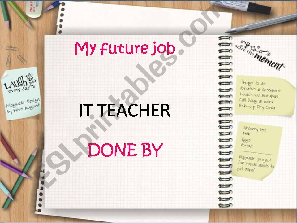 my future job teacher