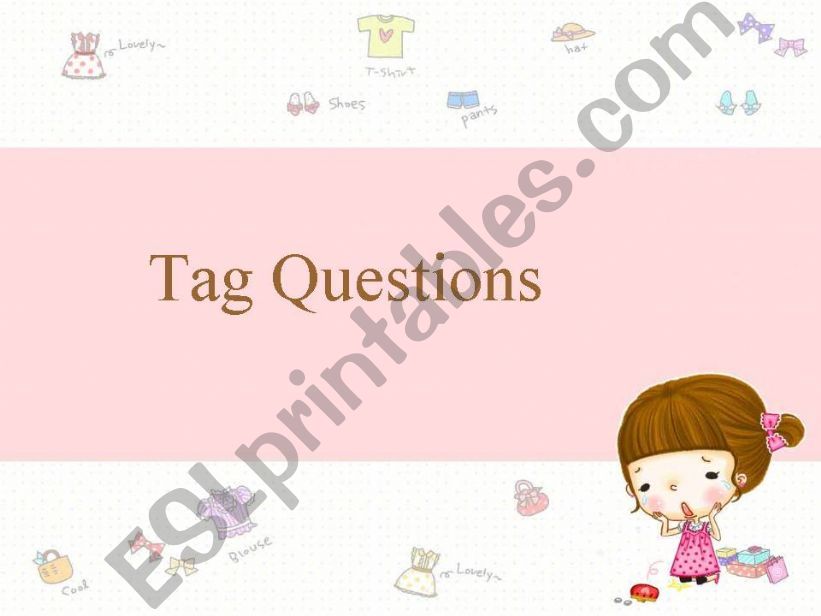 Tag Questions powerpoint