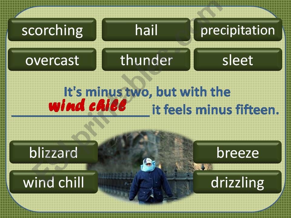 Weather Words 4/4 powerpoint