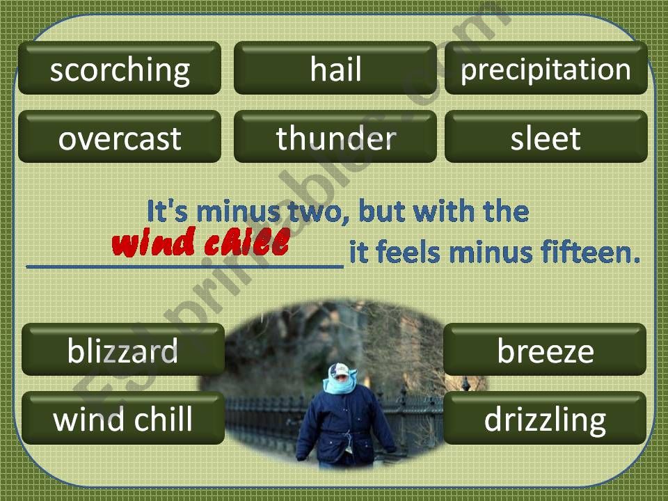 Weather Words 4/4 powerpoint