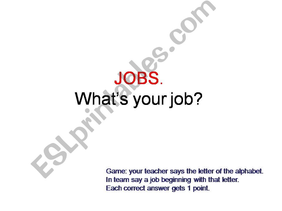 Jobs 1 powerpoint