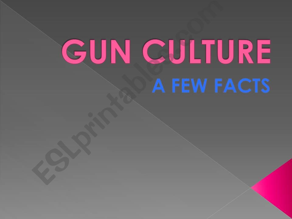 Gun Culture powerpoint