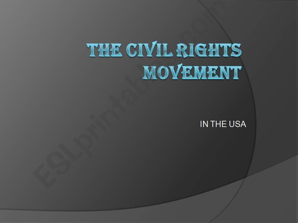 Civil Rights Movement powerpoint