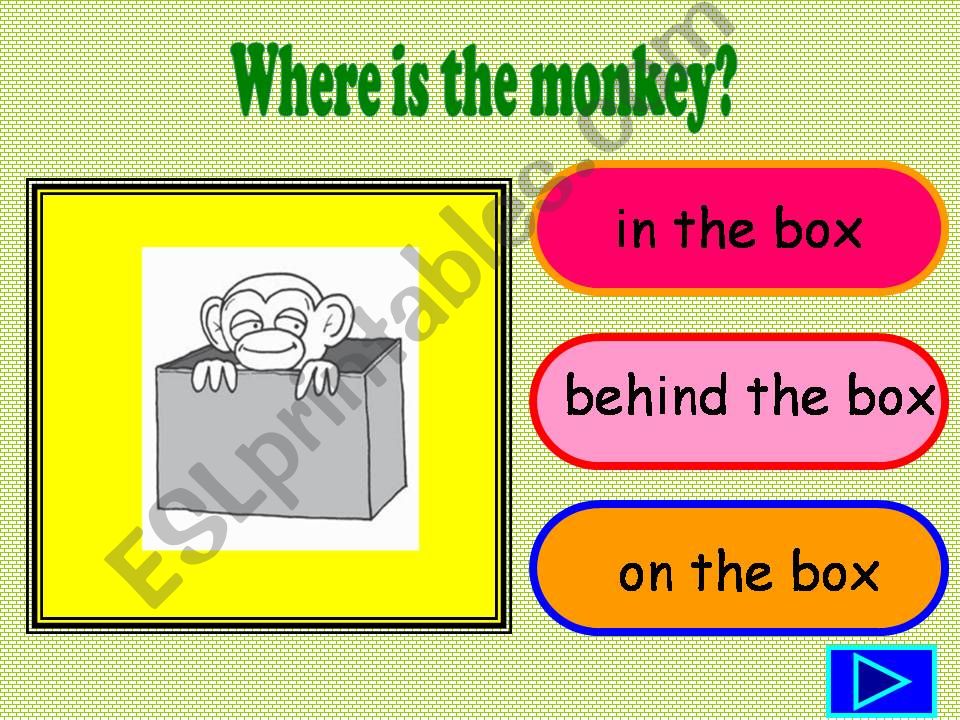 Where is the monkey? powerpoint