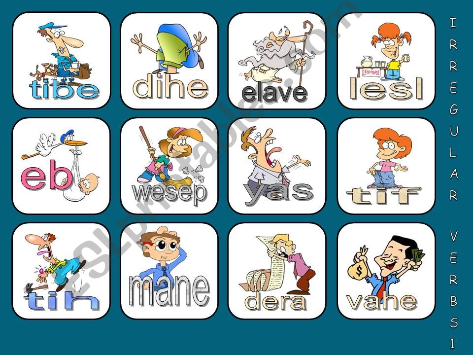 IRREGULAR VERBS *part 1* powerpoint