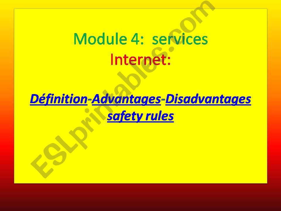 Internet advantages and disadvantages 
