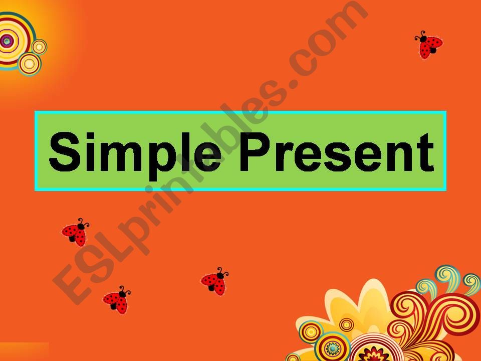 Simple Present 1-6 powerpoint
