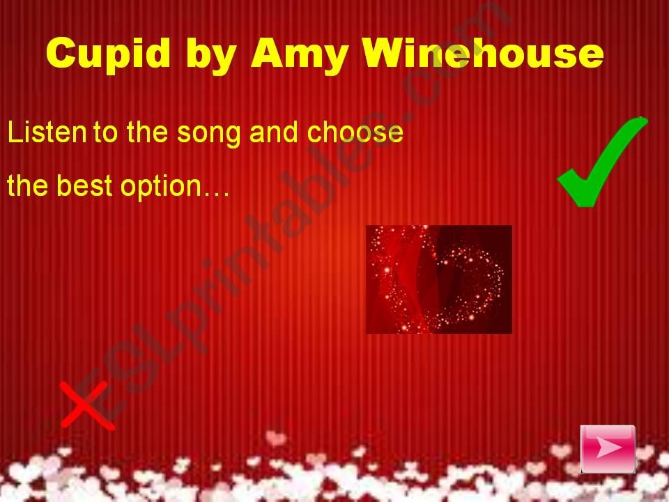 Cupid by Amy Winehouse powerpoint
