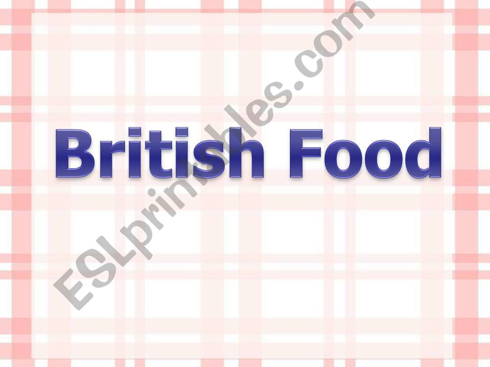 British Food powerpoint