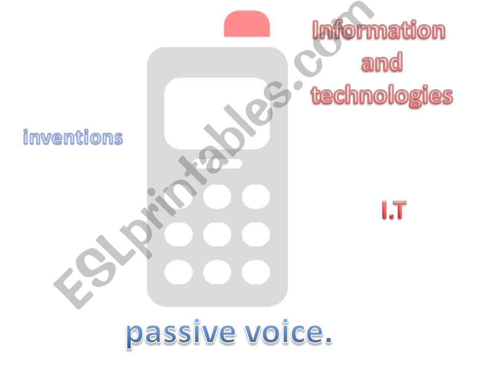 PASSIVE VOICE: new technologies