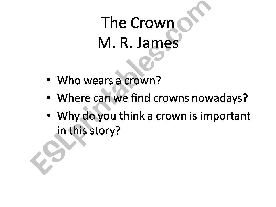 The Crown by M. R. James (Penguin Active Reading)