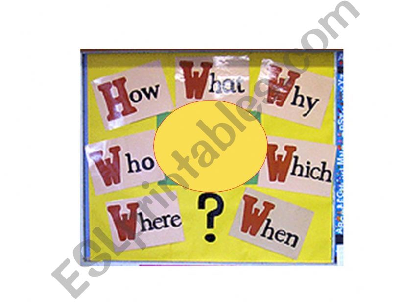 question words powerpoint