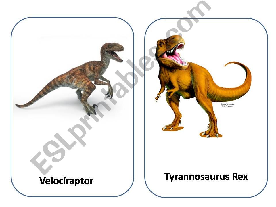 Facts about dinosaurs flashcards 