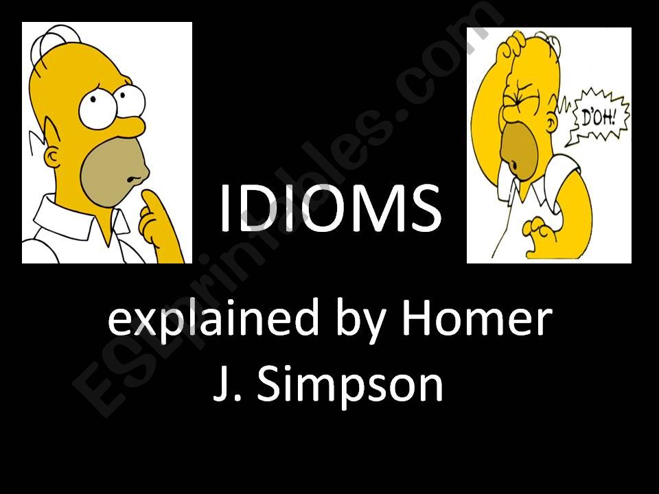 Idioms To Express The State of Mind - Homer Simpson