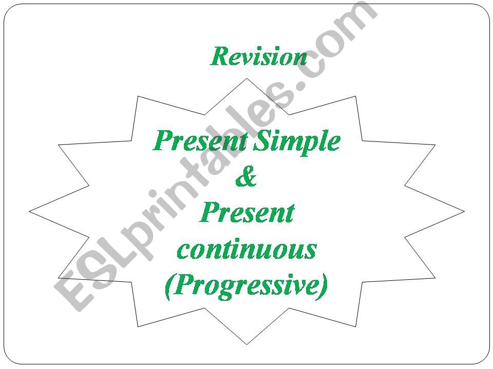 present simple vs present continues