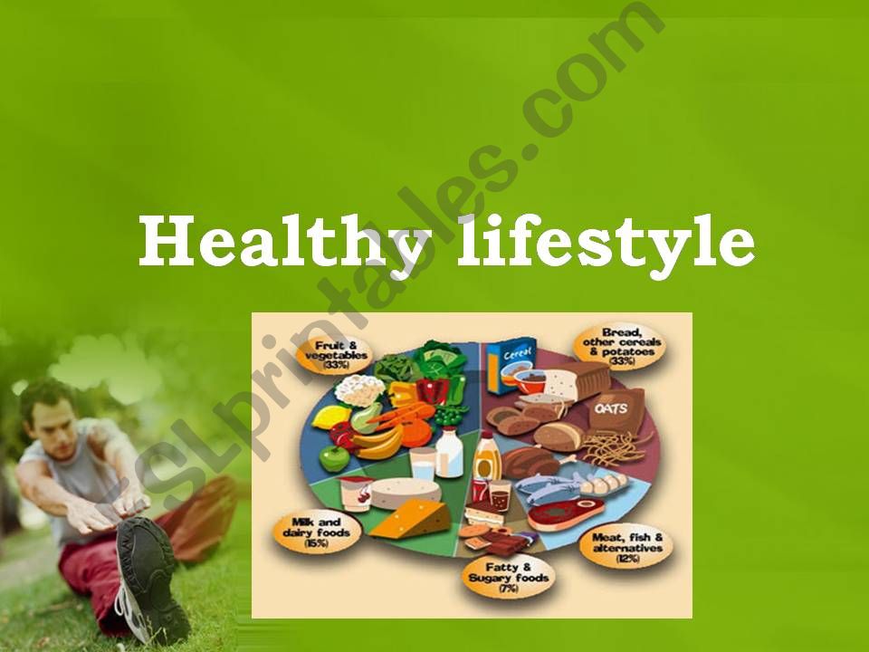 Healthy lifestyle. Lesson plan.