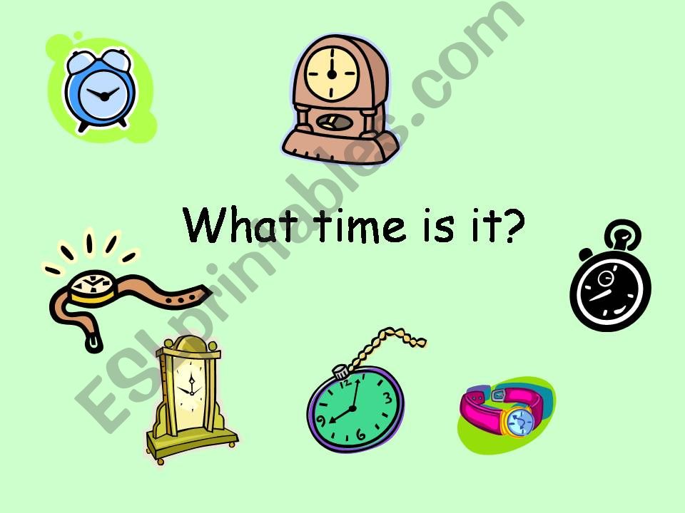 Telling Time powerpoint