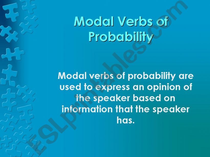 Modals powerpoint