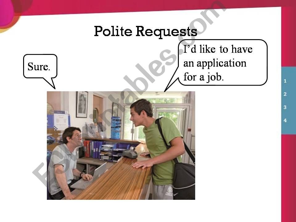 Polite Requests powerpoint
