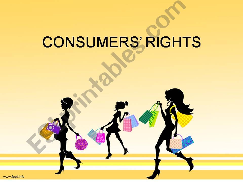 Consumers rights powerpoint