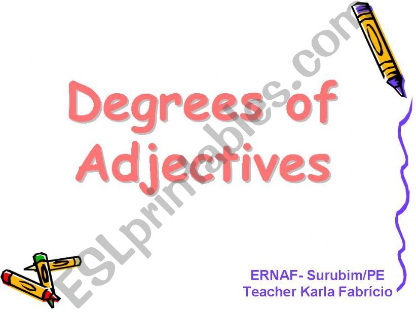 Degree of Adjectives powerpoint