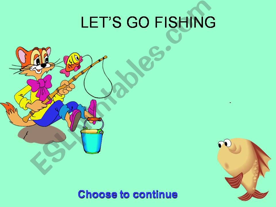 Lets go fishing powerpoint