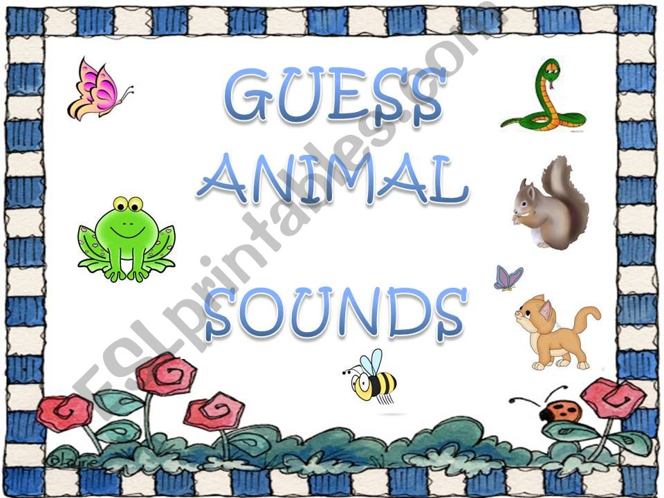 ANIMAL SOUNDS powerpoint