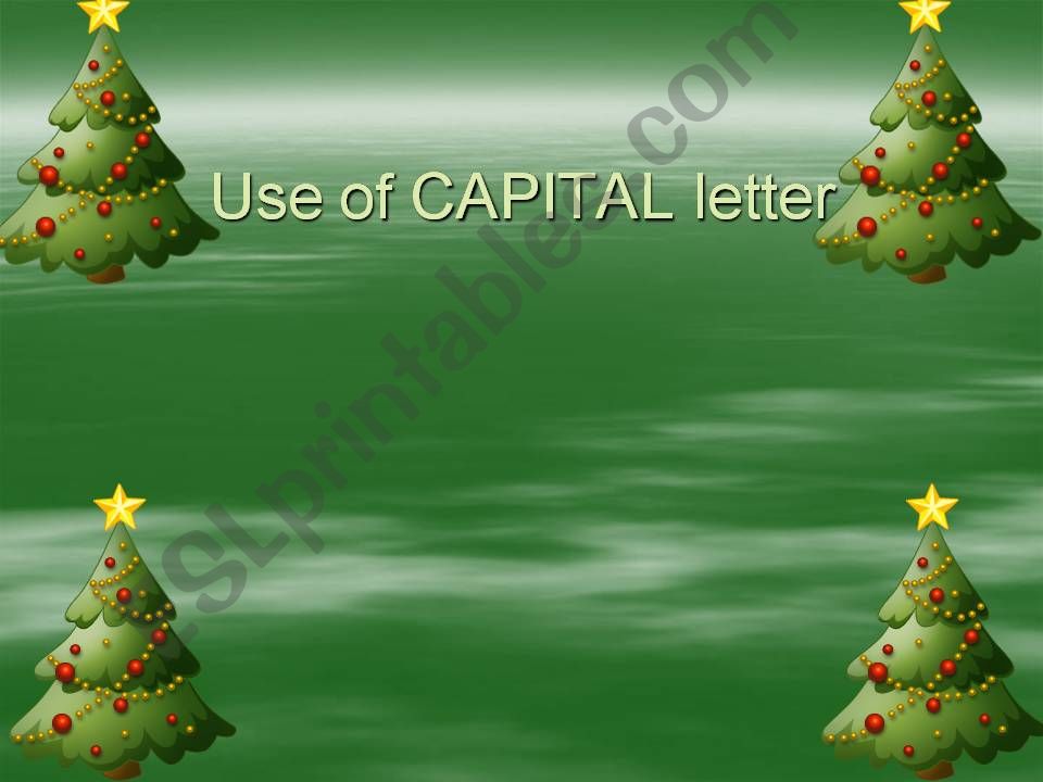 capital letters powerpoint