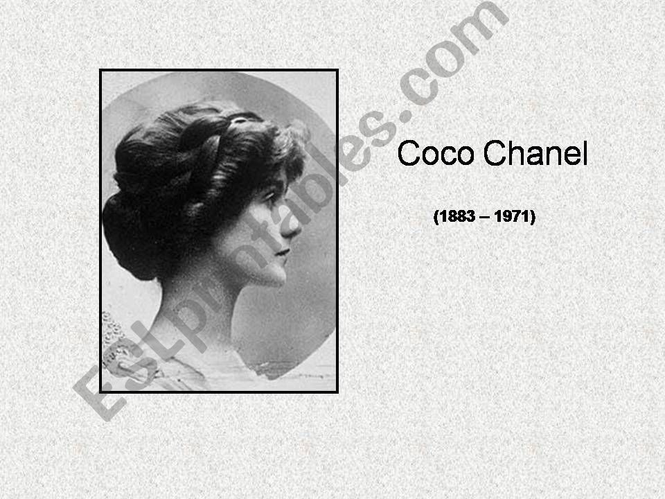 Coco Chanel powerpoint