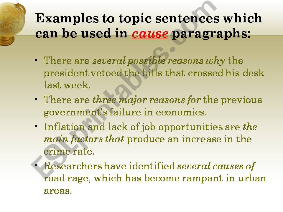 Cause&Effect Paragraph Writing Part 2