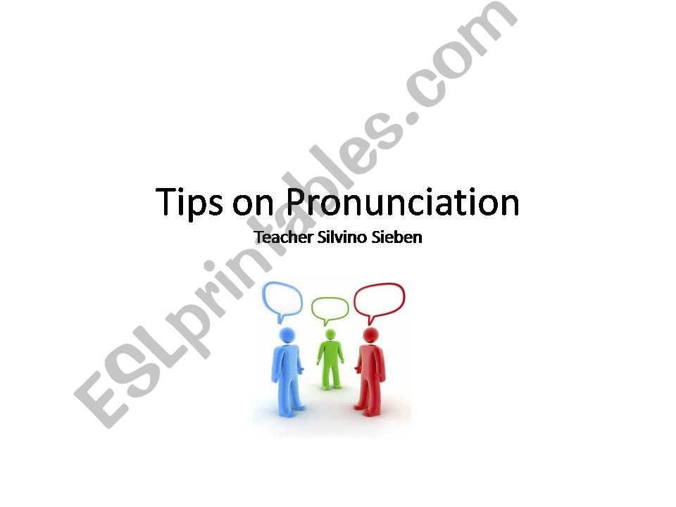 Tips on pronunciation powerpoint