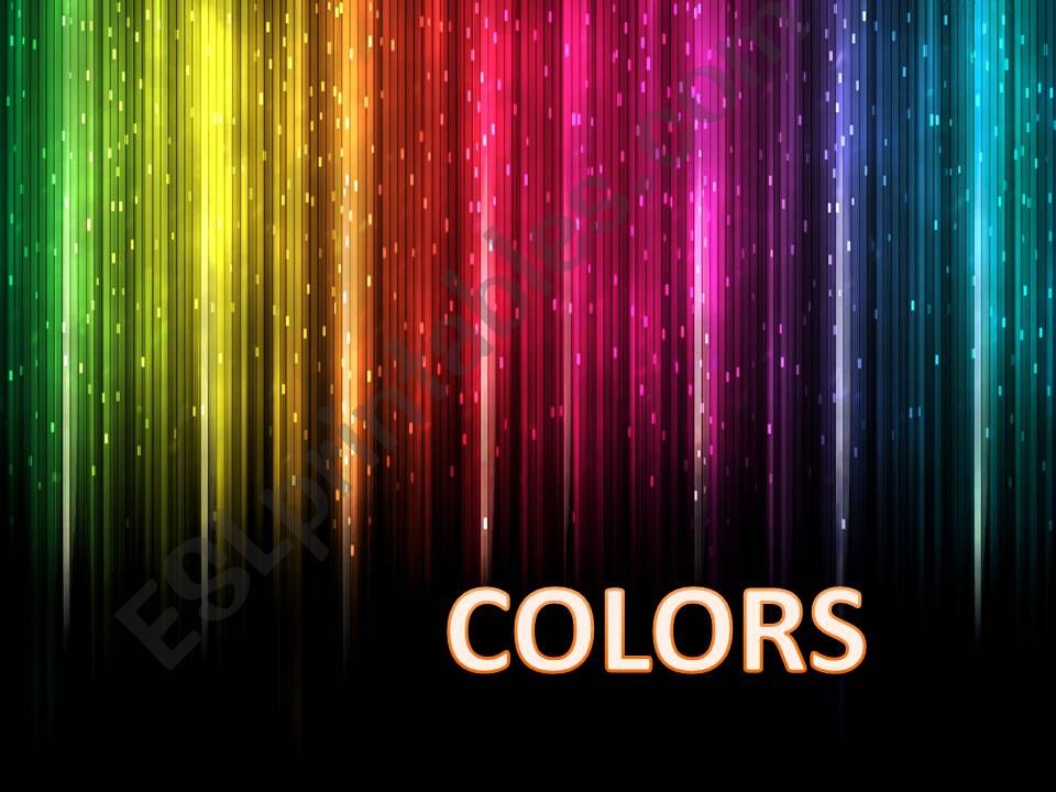 COLORS AND MEANINGS powerpoint