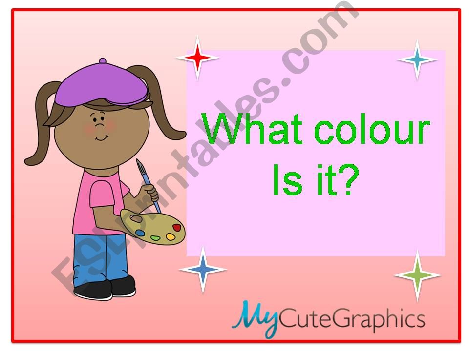 WHAT COLOUR IS IT? powerpoint