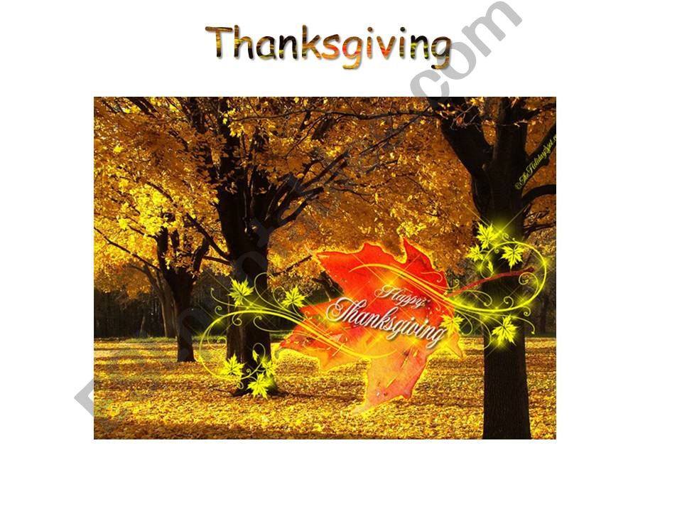 Thanskgiving  powerpoint