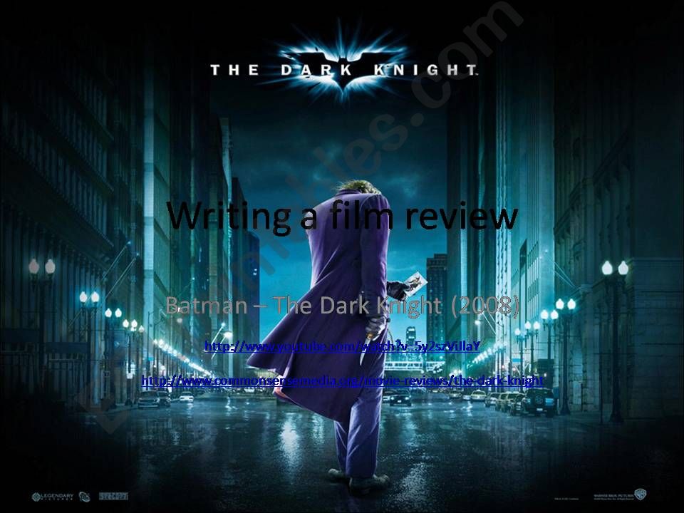 Batman Film Review powerpoint